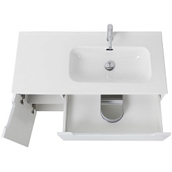 BelBagno Тумба с раковиной Etna 100 R подвесная Bianco Lucido – фотография-8