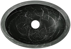Teymi Раковина накладная Laina 48.5 T51304 черный мрамор – фотография-3