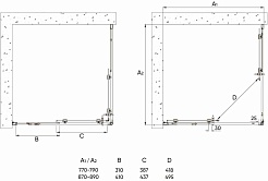 Veconi  Душевой уголок Rovigo RV-113B 90x90 – фотография-5