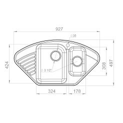 Raiber Мойка кухонная Айфель RQ987 шоколад – фотография-2