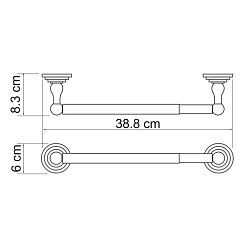 WasserKRAFT Держатель бумажных полотенец "Ammer  K-7022D" – фотография-3