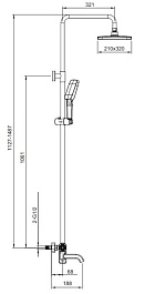 Gappo Смеситель для вынны G18 G2418-29 оружейная сталь – фотография-5