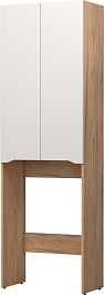 Vigo Шкаф пенал Grani 640 под стиральную машину белый/дуб золотой – фотография-1
