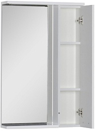 Aquanet Зеркальный шкаф "Доминика 55" белый – фотография-3