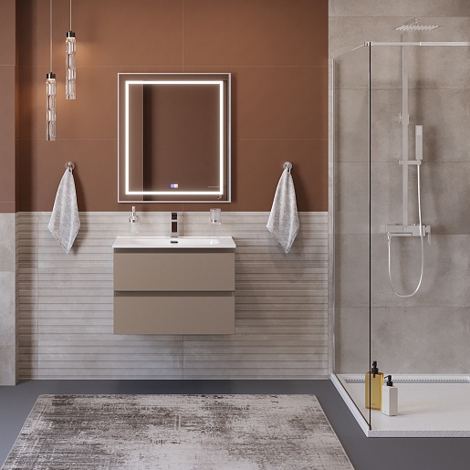 BelBagno Тумба с раковиной Kraft 75 подвесная Бежевый матовый – фотография-12