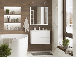 Brevita Тумба с раковиной Toy 70 белая – фотография-8