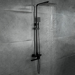 Frap Душевая система H802-6 F24802-6 черная – фотография-2