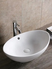 Ceruttispa Раковина накладная 59 CR7027 белая – фотография-3