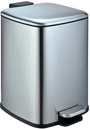 WeltWasser Ведро для мусора WW Berg MT 6L сталь матовая – фотография-1
