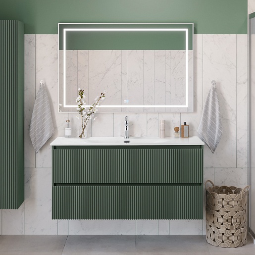 BelBagno Тумба под раковину Uno 120 подвесная Еловый матовый – фотография-10