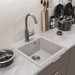 Mixline Мойка кухонная ML-GM28 белая – фотография-4