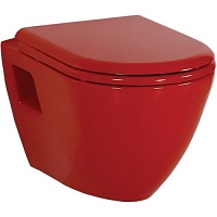 Creavit Унитаз подвесной SINGLE TP325.A0100 красный