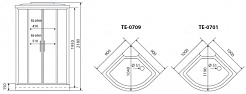 Timo Душевая кабина TE-0709 – фотография-13