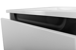 Cezares Тумба с раковиной Slider 80 подвесная белая – фотография-6