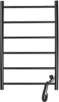 Domoterm Полотенцесушитель электрический Классик DMT 109-6 50x80 ЧРН EK R черный