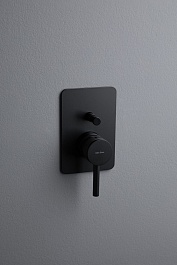 Allen Brau Смеситель для душа Priority X2 5.31011-31 (с внутренней частью, 2 выхода) черный матовый – фотография-2