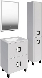 ASB-Mebel Мебель для ванной Санта 60 белая матовая – фотография-2