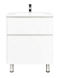 Jorno Тумба с раковиной Chiara luce 70 напольная белая – фотография-1