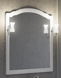  Зеркало для ванной Империал 80 белый – фотография-1