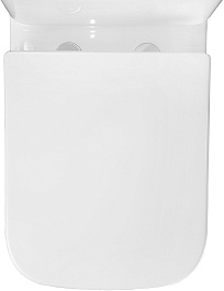 Azario Унитаз-компакт Alba AZ-8323 безободковый с бачком с сиденьем микролифт белый – фотография-11