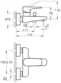Vitra Смеситель X-Line A42324EXP – фотография-2