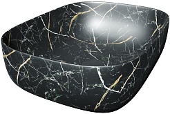 Teymi Раковина накладная Solli 50 Artceramic T50394 черный мрамор – фотография-4