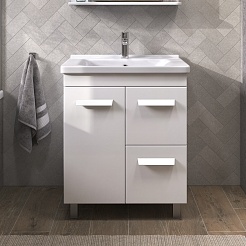 Vigo Мебель для ванной Nova 700-1-2 белая – фотография-6