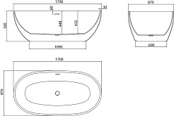 Grossman Акриловая ванна Classic GR-2503M 170x85 – фотография-7
