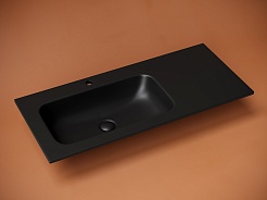 Ceramicanova Мебельная раковина Grace 101 L CN7014MB чёрный матовый – фотография-2