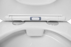 Azario Унитаз-компакт Formal AZ-1353B безободковый с бачком с сиденьем микролифт белый – фотография-11