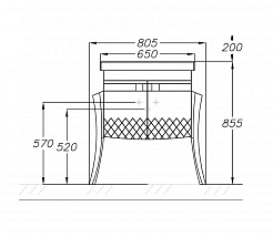  Мебель для ванной Заффиро 65 – фотография-2