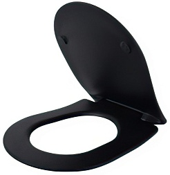 Esbano Сиденье для унитаза Amapola черное матовое – фотография-2