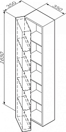 Am.Pm Пенал для ванной SPIRIT 2.0 R белый – фотография-5