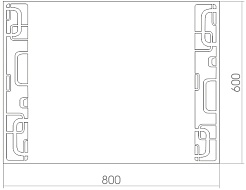 Mixline Зеркало Стиль Мега 80 – фотография-2