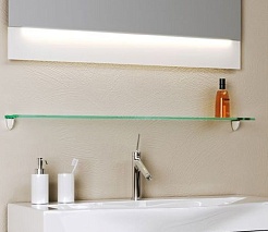 Aqwella Полка стеклянная Европа 100 – фотография-1