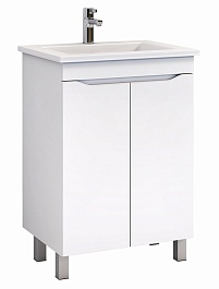 Vigo Тумба под раковину Grani 60 2 дверцы напольная белая – фотография-1