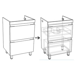 Corozo Тумба с раковиной Альтаир 120 напольная L – фотография-4