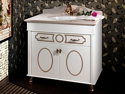 Водолей Тумба с раковиной "Изабель 90" F-1 черная – фотография-6