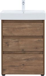 Aquanet Тумба с раковиной Nova Lite 60 дуб рустикальный – фотография-3