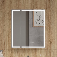 Equil Зеркальный шкаф Corner 70 белый – фотография-10