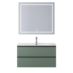 BelBagno Тумба с раковиной Kraft 90 подвесная Еловый матовый с раковиной BB-8099-90 – фотография-13