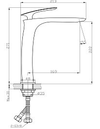Tokito Смеситель для раковины DIGITAL хром TOK-FUJ-1012 – фотография-5