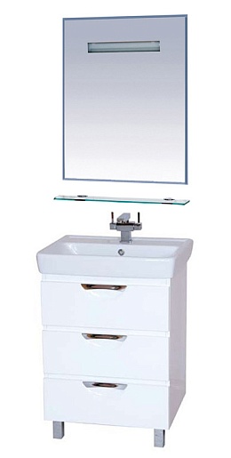 Misty Мебель для ванной Жасмин 60 белая, эмаль – фото-1