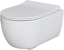 Ambassador Сиденье для унитаза Abner тонкое белое – фотография-2