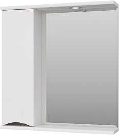 Misty Зеркальный шкаф Атлантик 70 L белый – фотография-2