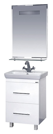 Misty Тумба с раковиной Елена 55 белая – картинка-3