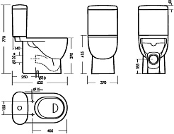 Sanita Luxe Унитаз-компакт Art luxe 423748 с микролифтом – фотография-10