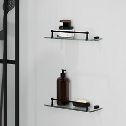 Niagara Душевая кабина Standart 120x80 L черная – фотография-7