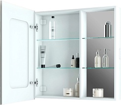 Mixline Зеркальный шкаф Аккорд Женева 80 L белый – фотография-3