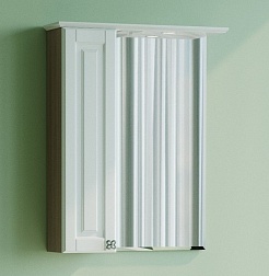 Mixline Зеркало-шкаф Версаль 65 L белый/белое дерево – фотография-3